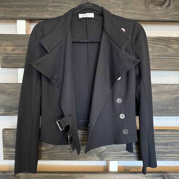 Bailey 44 Black structured cropped jacket - Picture 7 of 9